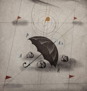 Umbrella etching | Alois Janak,{{product.type}}