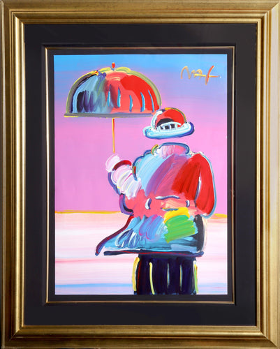 Umbrella Man Mixed Media | Peter Max,{{product.type}}