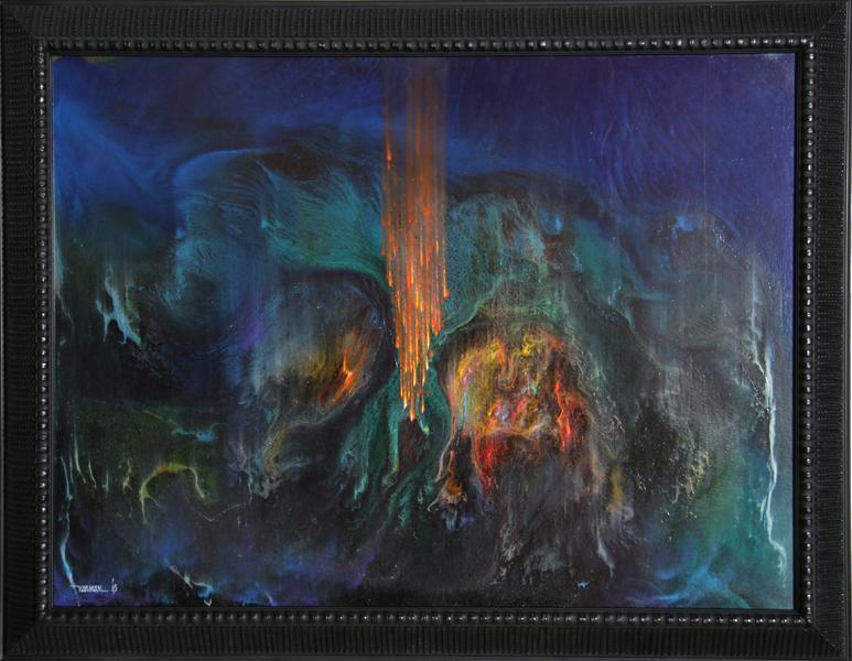 Un Fuego Magico (Variation) Oil | Leonardo Nierman,{{product.type}}