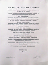 Un Lot de Joyeuses Affiches with Jean Tardieu Etching | Max Papart,{{product.type}}