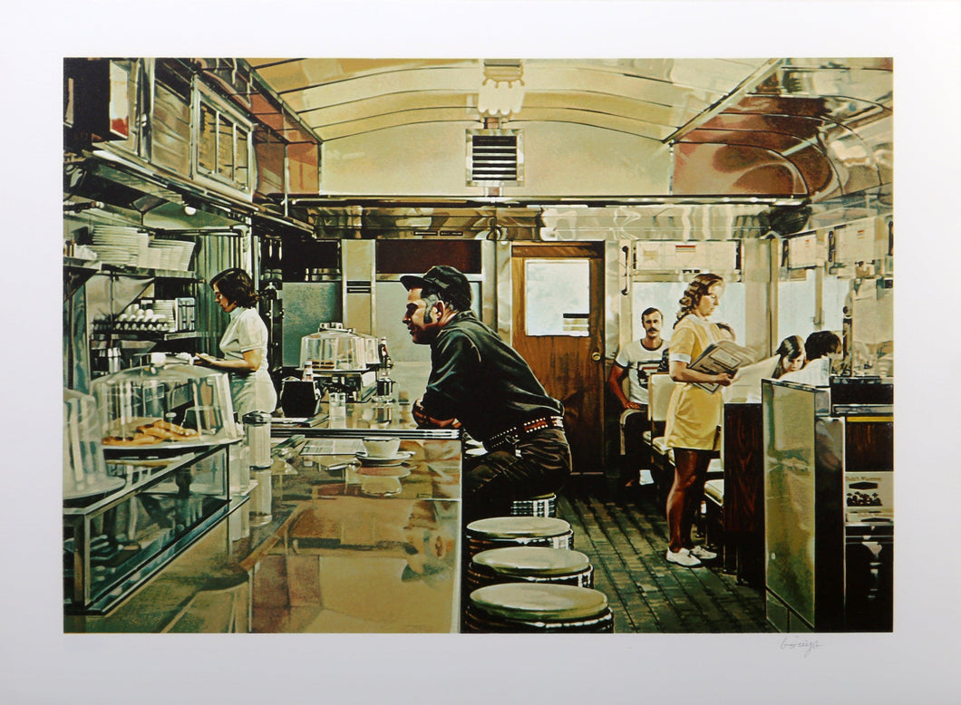 Unadilla Diner Screenprint | Ralph Goings,{{product.type}}