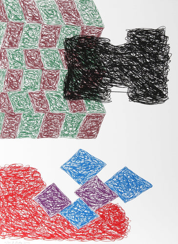 Unconscious Construct Lithograph | Jonathan Lasker,{{product.type}}