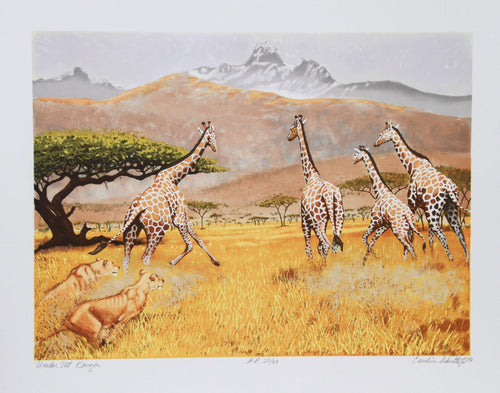 Under Mt. Kenya Lithograph | Caroline Schultz,{{product.type}}