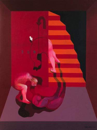 Under the Stairs acrylic | Fuad Hamdi,{{product.type}}