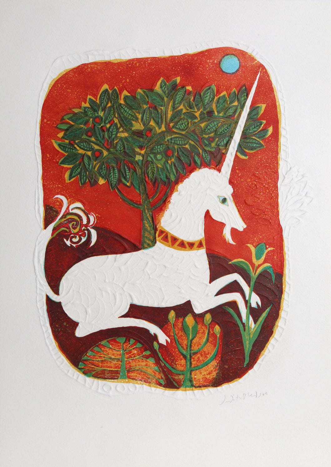 Unicorn Tapestry Lithograph | Judith Bledsoe,{{product.type}}