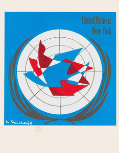 United Nations New York Screenprint | Frank Reichental (aka Frantisek Reichental),{{product.type}}