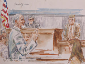 United States of America v. Ramzi Yousef & Eyad Ismoil Watercolor | Marshall Goodman,{{product.type}}