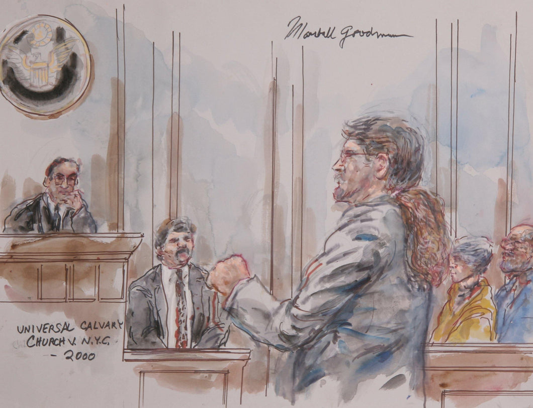 Universal Calvary Church v. NYC Watercolor | Marshall Goodman,{{product.type}}