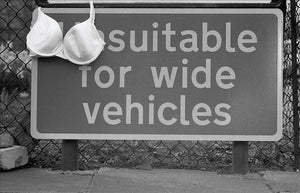 Unsuitable for Wide Vehicles Black and White | Marjan Zahed-Kindersley,{{product.type}}