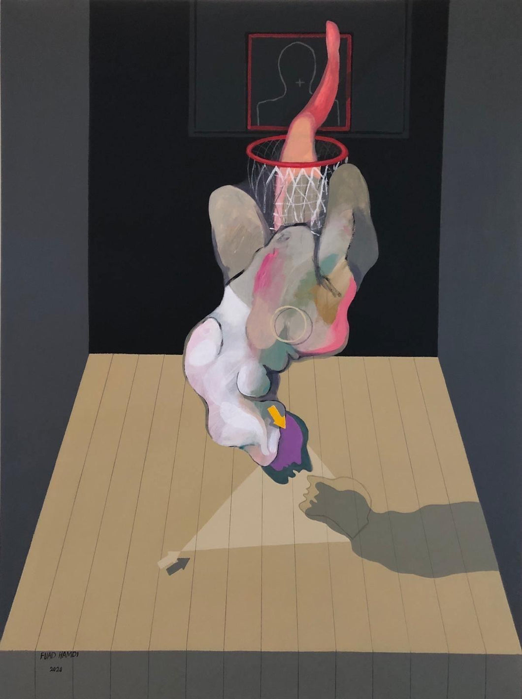 Untitled 3 acrylic | Fuad Hamdi,{{product.type}}