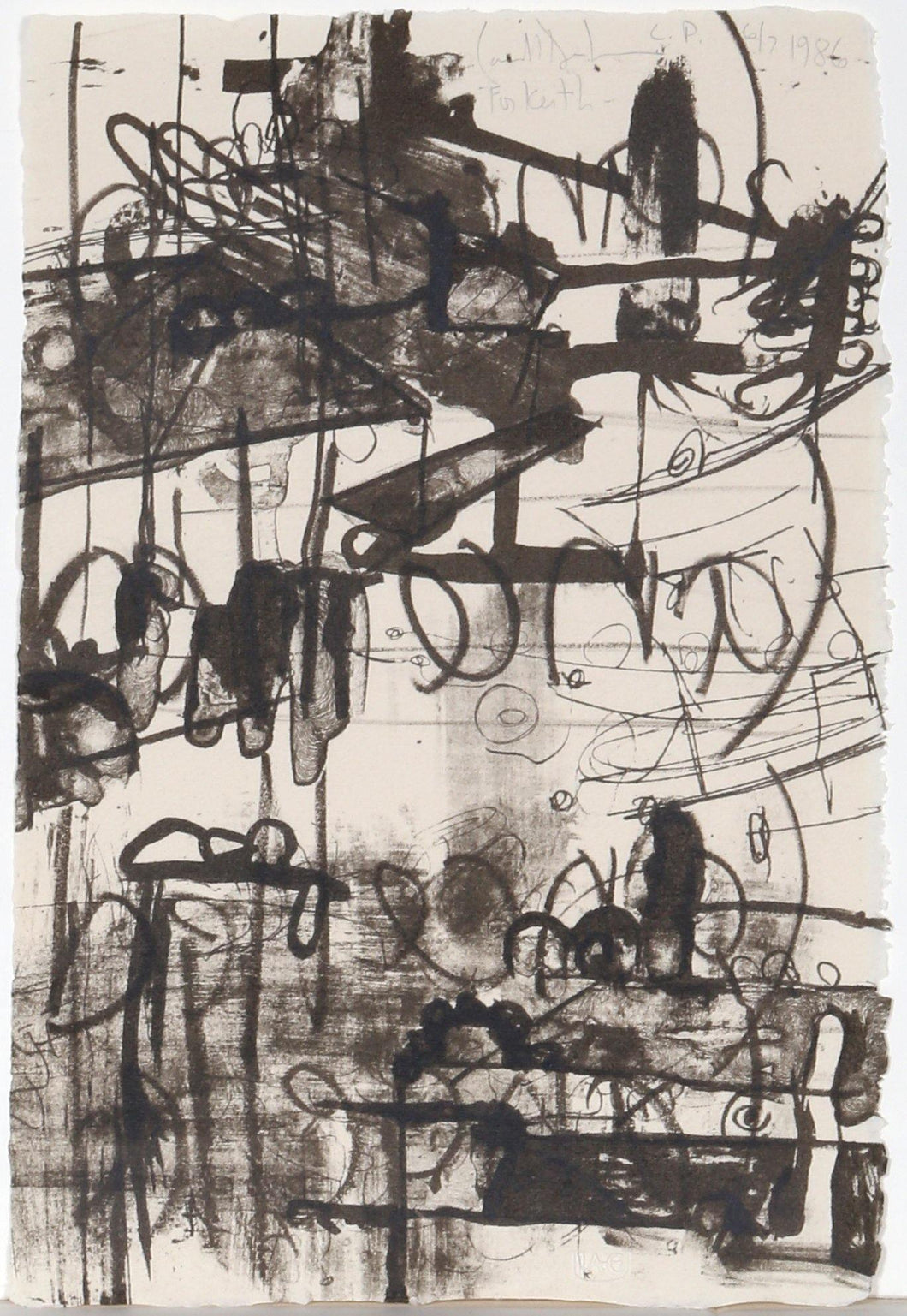 Untitled 3 Lithograph | Carroll Dunham,{{product.type}}
