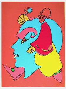 Untitled 3 - Marching Head Screenprint | Peter Max,{{product.type}}