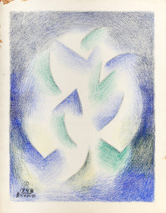 Untitled Abstract Crayon | Benjamin Benno,{{product.type}}