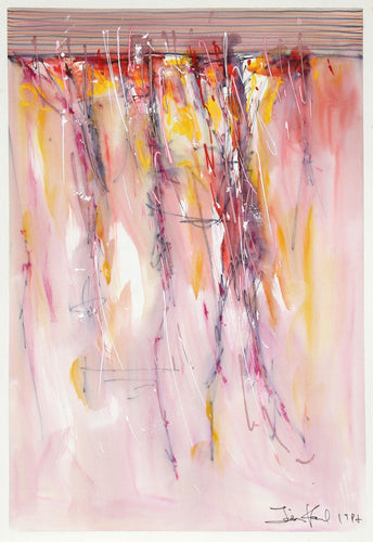 Untitled - Abstract in Pink Acrylic | Unknown Artist,{{product.type}}