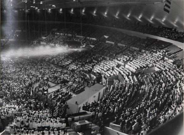 Untitled - Aerial view of Arena Black and White | Donal Holway,{{product.type}}