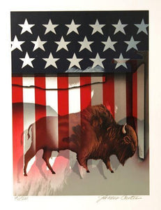 Untitled -  American Buffalo from the Carter Portfolio Screenprint | James Carter,{{product.type}}