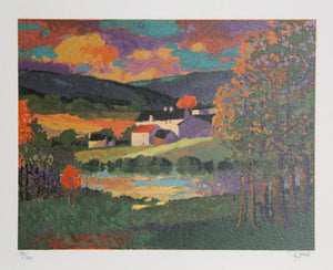 Untitled - Autumn Light Landscape Lithograph | Reed,{{product.type}}