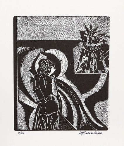 Untitled - Belly Dancer Etching | Martin Barooshian,{{product.type}}