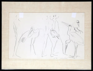 Untitled - Birds and Nudes Lithograph | Mary Frank,{{product.type}}