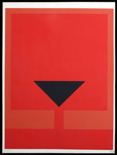 Untitled - Black Triangle Screenprint | Luis Feito López,{{product.type}}
