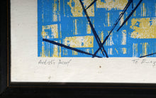 Untitled (Blue Fans) Lithograph | Jimmy Ernst,{{product.type}}