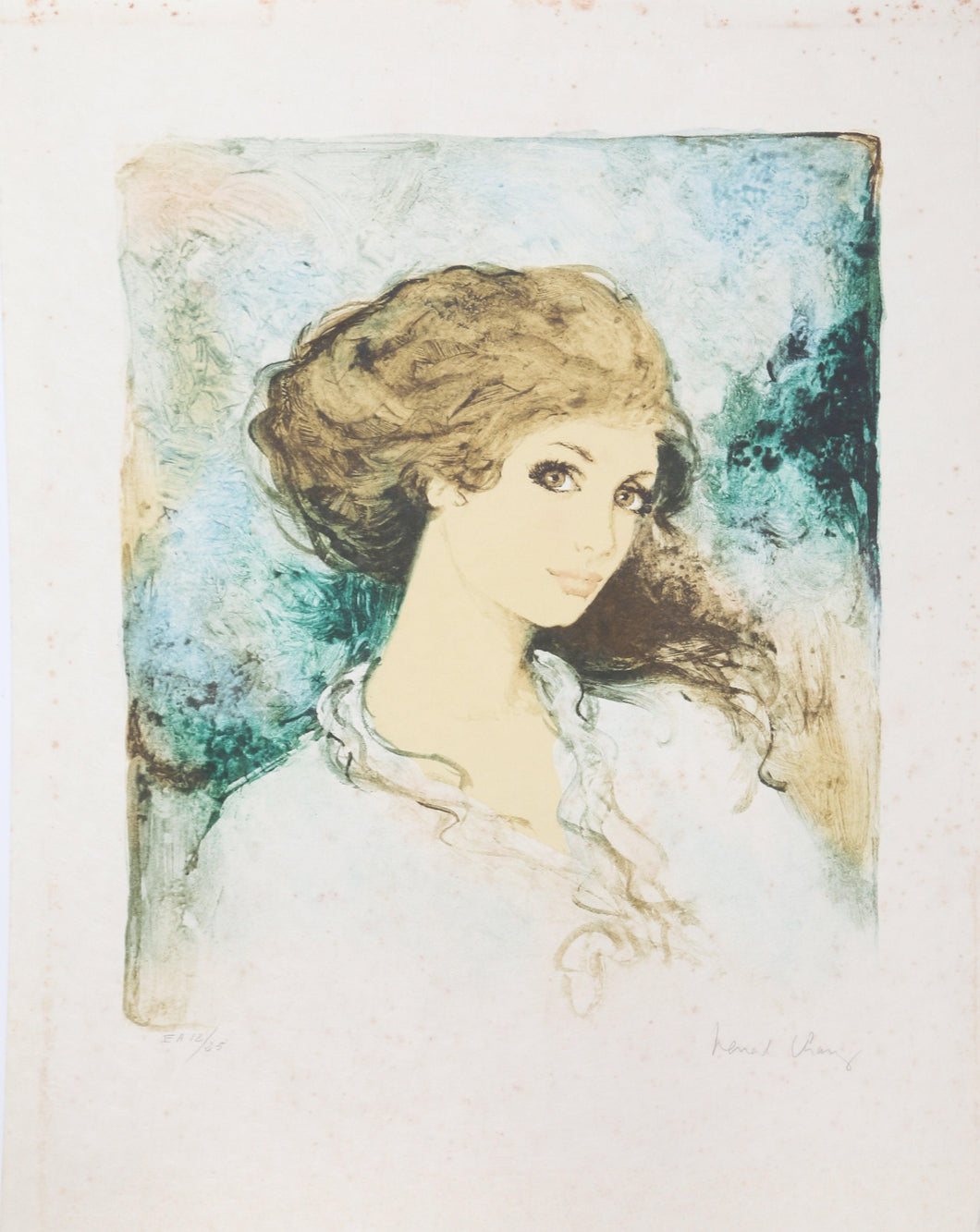 Untitled - Brunette Lithograph | Bernard Charoy,{{product.type}}