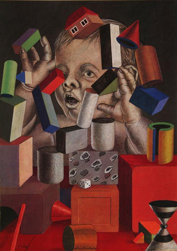 Untitled - Building Blocks Poster | Peter Nagel,{{product.type}}