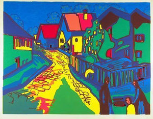 Untitled - City Street Lithograph | Wassily Kandinsky,{{product.type}}