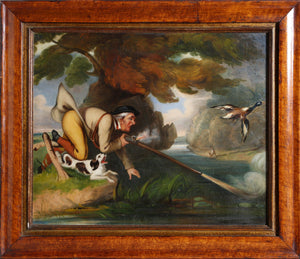Untitled - Duck Hunting Scene Oil | Unknown Artist,{{product.type}}