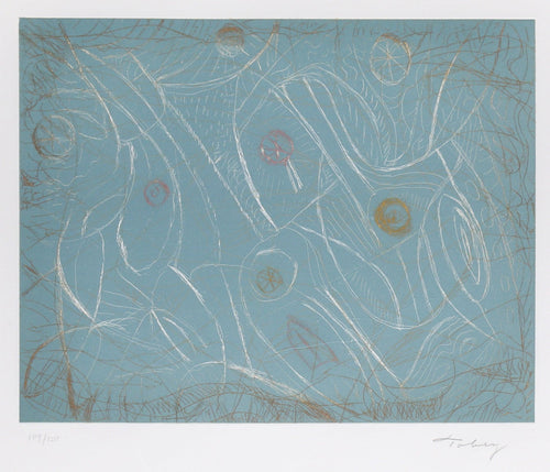 Untitled Etching in Green Etching | Mark Tobey,{{product.type}}