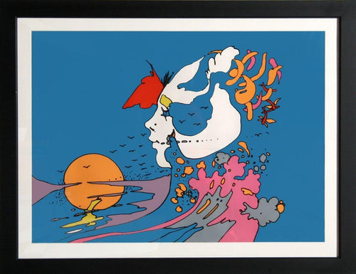 Untitled - Face and Sunset Screenprint | Peter Max,{{product.type}}