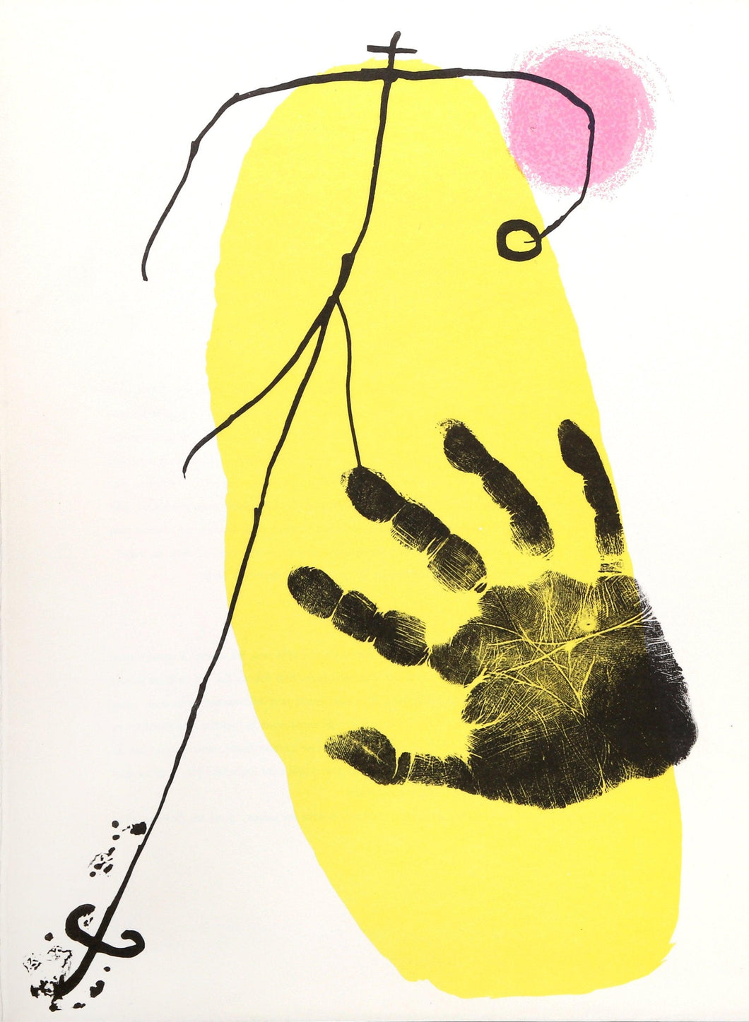 Untitled (Figura y Mano) from Derriere le Miroir Lithograph | Joan Miro,{{product.type}}