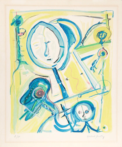 Untitled - Figure with Child Lithograph | Herbert Gentry,{{product.type}}