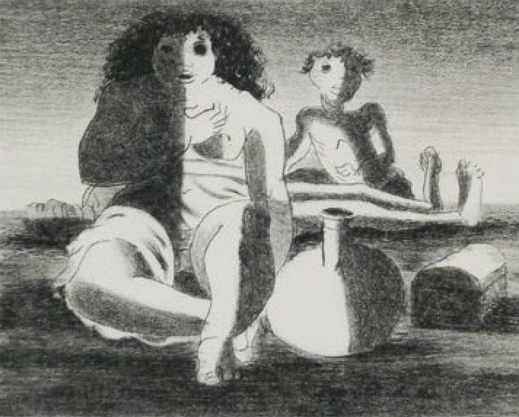 Untitled - Figures on the Beach Lithograph | Cândido Portinari,{{product.type}}