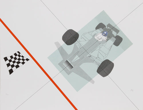 Untitled - Finish Line I Lithograph | Raymond Loewy,{{product.type}}