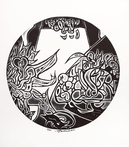 Untitled - Fire Dance Etching | Martin Barooshian,{{product.type}}