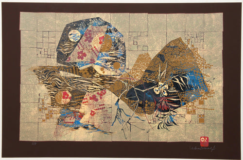 Untitled - Floral Moon Screenprint | Lebadang (aka Hoi),{{product.type}}