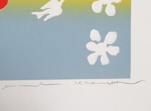 Untitled - Flowers and Birds Etching | Mireille Kramer,{{product.type}}