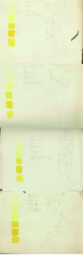 Untitled - Four Sketches Gouache | Bjorn Wiinblad,{{product.type}}