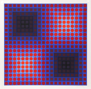 Untitled from Permutations (Squares) Screenprint | Victor Vasarely,{{product.type}}