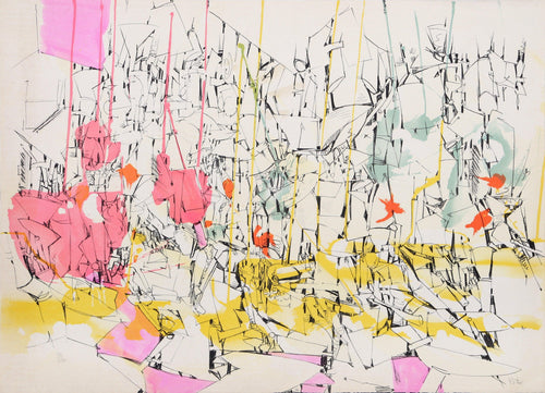 Untitled - Futuristic Cityscape I Lithograph | Dimitri Petrov,{{product.type}}