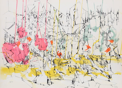 Untitled - Futuristic Cityscape II Lithograph | Dimitri Petrov,{{product.type}}