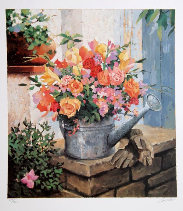Untitled - Garden Bouquet Lithograph | Jennifer Carlton,{{product.type}}