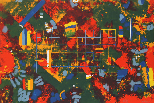 Untitled - Geometric Abstract Screenprint | William Taggart,{{product.type}}