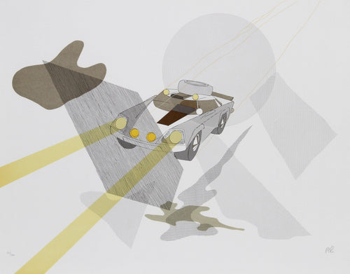 Untitled - Headlights Lithograph | Raymond Loewy,{{product.type}}