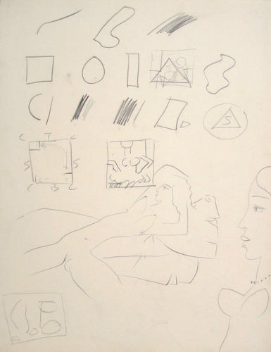 Untitled I (Geometric) Pencil | Knox Martin,{{product.type}}