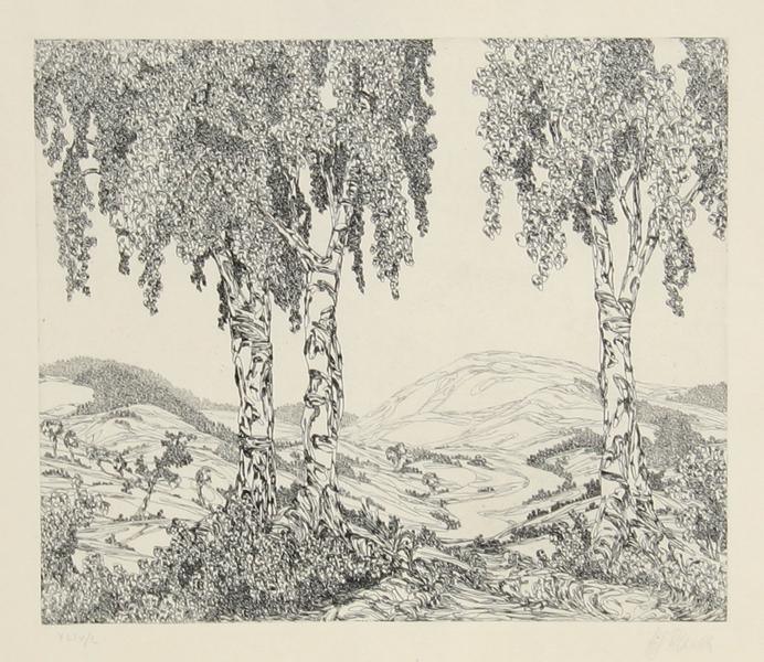 Untitled (Landscape B) Etching | Hans-Georg Rauch,{{product.type}}