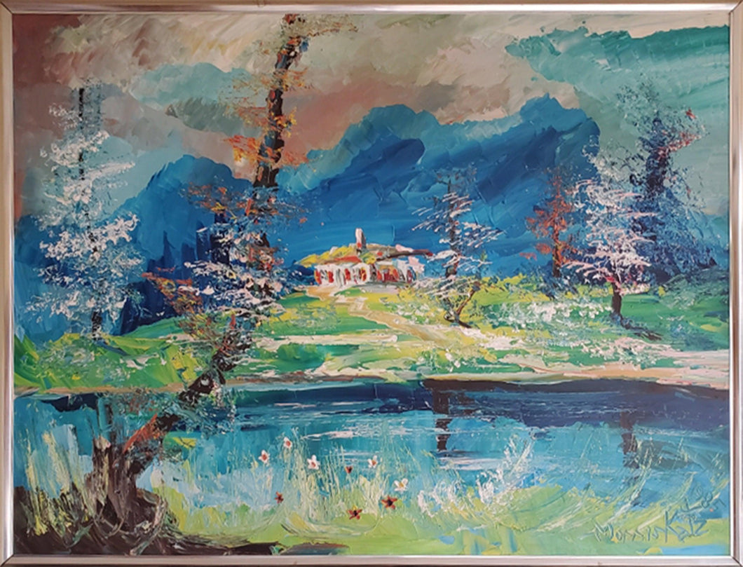 Untitled Landscape Oil | Morris Katz,{{product.type}}