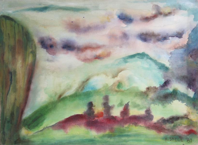Untitled - Landscape Watercolor | H. Snell,{{product.type}}
