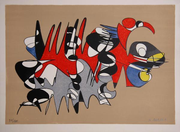 Untitled Lithograph | Herve Bordas,{{product.type}}